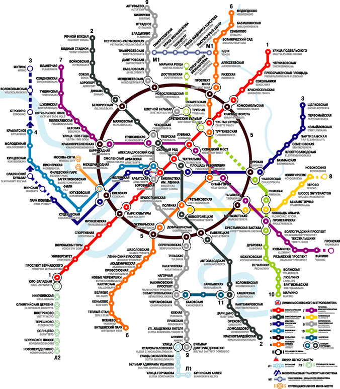 Moskow Metro Map