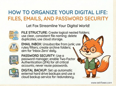 How to Organize Your Digital Life: Files, Emails, and Password Security