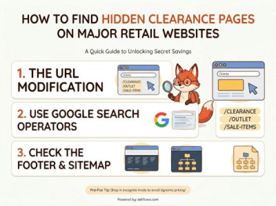 How to Find Hidden Clearance Pages on Major Retail Websites