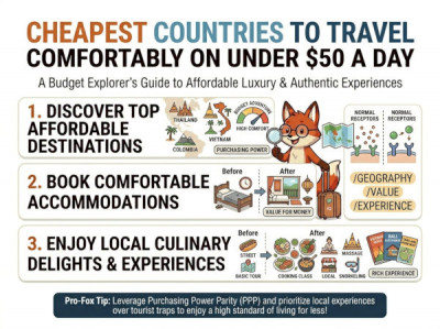 Cheapest Countries to Travel Comfortably on Under $50 a Day